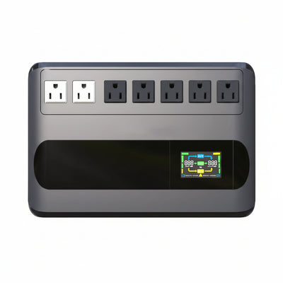 1000VA 500W Offline UPS LCD Battery Backup and Surge Protector for Computer