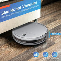 Robot Vacuum and Mop Combo, 2 in 1 Robotic Vacuum Cleaner with Schedule, App/Alexa/Voice Control, Slim 2.87", Self-Charging, Strong Suction & Long Runtime, Ideal for Hard Floor, Pet Hair, Carpet