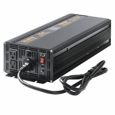 2500W Sump Pump Battery Backup System, LCD Display, Auto Switches to Battery Inverter Power for Continuous Sump Pump Operation, Sump Pump Battery Backup Inverter for Emergency and Power Outage