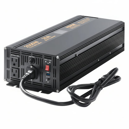 2500W Sump Pump Battery Backup System, LCD Display, Auto Switches to Battery Inverter Power for Continuous Sump Pump Operation, Sump Pump Battery Backup Inverter for Emergency and Power Outage