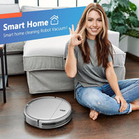 Robot Vacuum and Mop Combo, 2 in 1 Robotic Vacuum Cleaner with Schedule, App/Alexa/Voice Control, Slim 2.87", Self-Charging, Strong Suction & Long Runtime, Ideal for Hard Floor, Pet Hair, Carpet