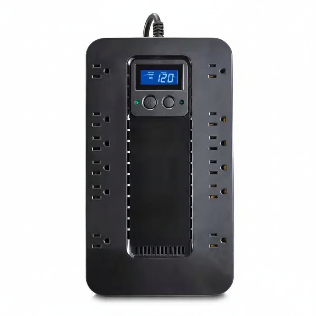 850VA 120-Volt 12-Outlet UPS Battery Backup