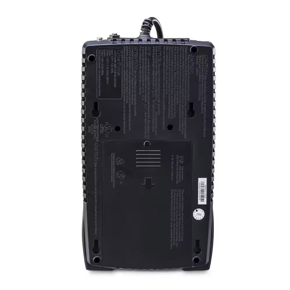 850VA 120-Volt 12-Outlet UPS Battery Backup
