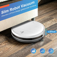 Robot Vacuum and Mop Combo, 2 in 1 Robotic Vacuum Cleaner with Schedule, App/Alexa/Voice Control, Slim 2.87", Self-Charging, Strong Suction & Long Runtime, Ideal for Hard Floor, Pet Hair, Carpet