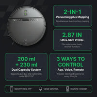Robot Vacuum and Mop Combo, 2-In-1 Robot Vacuum Cleaner, Perfect for Pet Hair, Hard Floor and Carpet, Anti-Bump, Anti-Fall, App, Voice and Remote Control — Results & Stats