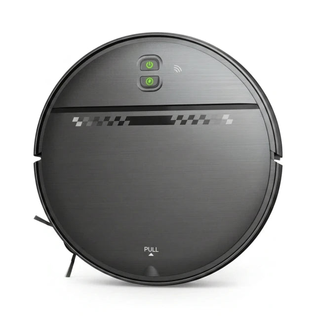 Robot Vacuum and Mop Combo Built to Clean Multiple Surfaces, 2-in-1 Design, Pet Hair Removal, App Control — Studio Shot
