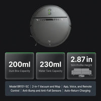Robot Vacuum and Mop Combo Built to Clean Multiple Surfaces, 2-in-1 Design, Pet Hair Removal, App Control — Results & Stats